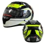 Мото каска Automat, 2 визьора, S, M, L и XL, M67, Сив и сив/неон, снимка 7