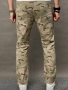 Нови камуфлажни военни дънки панталони нарязани деним карго Л, снимка 5