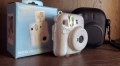 Fujifilm Instax Mini 12 camera (Clay white) + plastic shell, EVA case, снимка 6