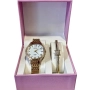 Луксозен дамски часовник с елегантна гривна – стил и изящество в една кутия, снимка 1