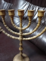 Еврейски  свещник Менора, снимка 1 - Антикварни и старинни предмети - 44940752