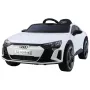 OCIE Kола Акумулаторна 12V AUDI RS ETRON GT с кожена седалка и родителски контрол Бяла 3590089-2R, снимка 1