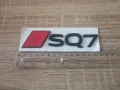 емблема Audi SQ7 нов стил черно с червено, снимка 6