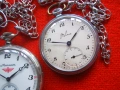 Стари оригинални механични джобни часовници Молния СССР, снимка 6