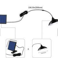 Соларна външна лампа с LED-осветление, широк соларен панел и дистанционно , снимка 1 - Соларни лампи - 45880663