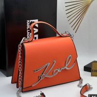 Дамска чанта оранжева Karl Lagerfeld реплика, снимка 1 - Чанти - 45535223