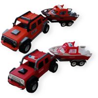 Детска играчка Джип с яхта, 70 см, снимка 1 - Коли, камиони, мотори, писти - 45451748