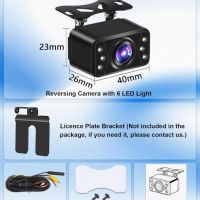 Vtopek камера за заден ход AHD 1080P с 6 LED, 170° широкоъгълна IP69 камера за паркиране 12-24V, снимка 8 - Аксесоари и консумативи - 45713829