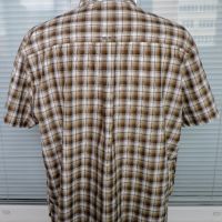 Icepeak  - мъжка карирана риза  с къс ръкав за планина и туризъм размер XL , снимка 6 - Ризи - 45269969