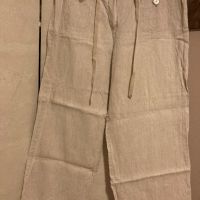 Дамски ленен панталон 42, снимка 1 - Панталони - 45356180