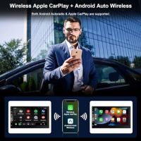 Нов  2 в1 Безжичен CarPlay и Android Авто Адаптер кола телефон автомобил, снимка 4 - Друга електроника - 45506575