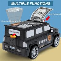 Касичка-сейф Полицейска кола, музикална, с пръстов отпечатък и код, варианти 55738, снимка 7 - Играчки за стая - 45520307