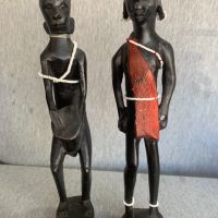 дървени африкански фигури статуетки , снимка 2 - Статуетки - 45268354