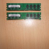 186.Ram DDR2 667 MHz PC2-5300,2GB,hynix. НОВ. Кит 2 Броя, снимка 1 - RAM памет - 45657809