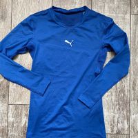 Нова оригинална спортна синя еластична блуза Puma Пума , снимка 1 - Спортни екипи - 45530021