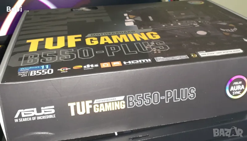  Дънна платка Asus tuf gaming b550-plus (в гаранция), снимка 1