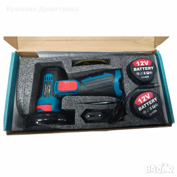 Акумулаторен ъглошлайф 12V, снимка 1