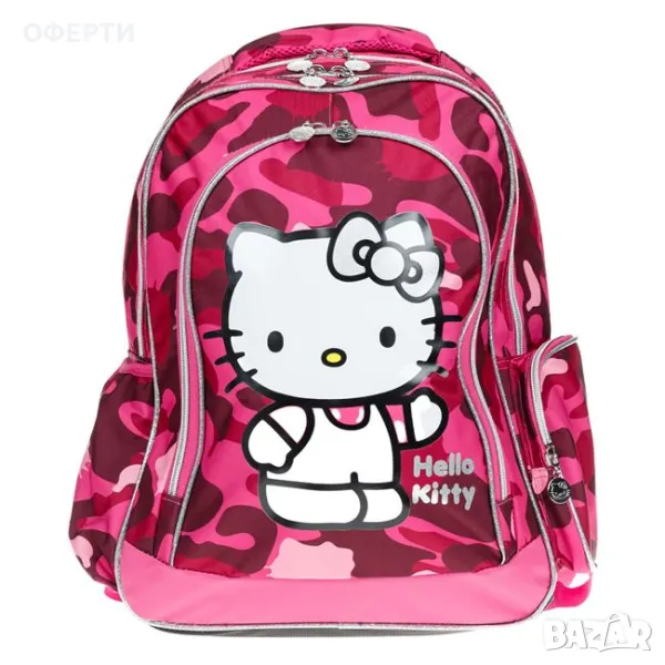 Розов дизайн Hello Kitty с блясък Раница за начално училище  арт  226752, снимка 1