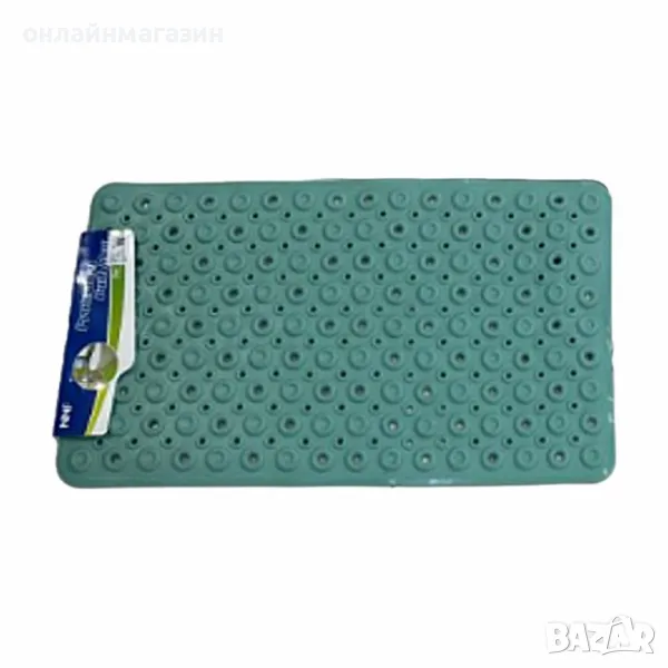 Противоплъзгаща подложка за баня с вендузи и дренажни отвори, снимка 1