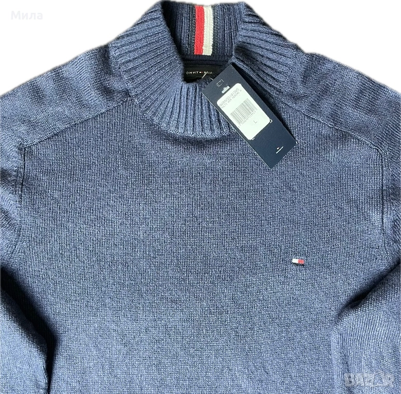 Tommy Hilfiger - Мъжки пуловер ( Мериносова Вълна 100%  ) / L, снимка 1