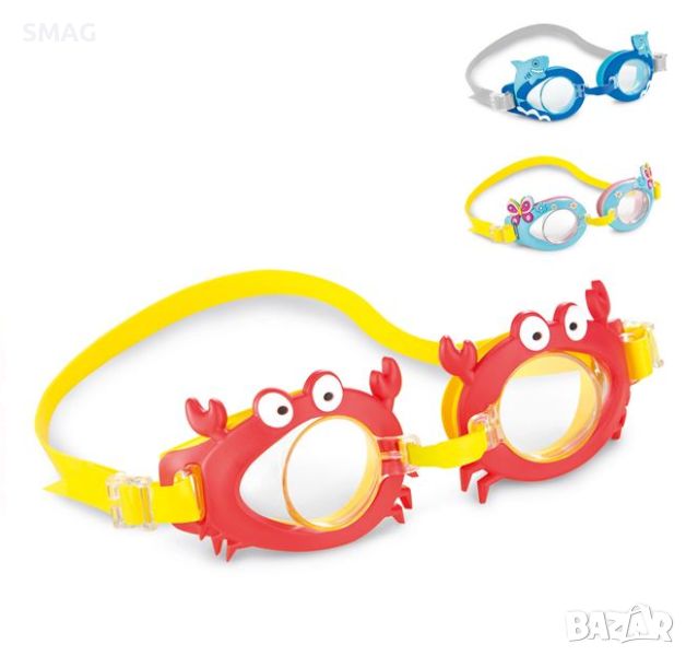 Детски забавни плажни очила за плуване с дизайн 3-8 години - Intex, снимка 1