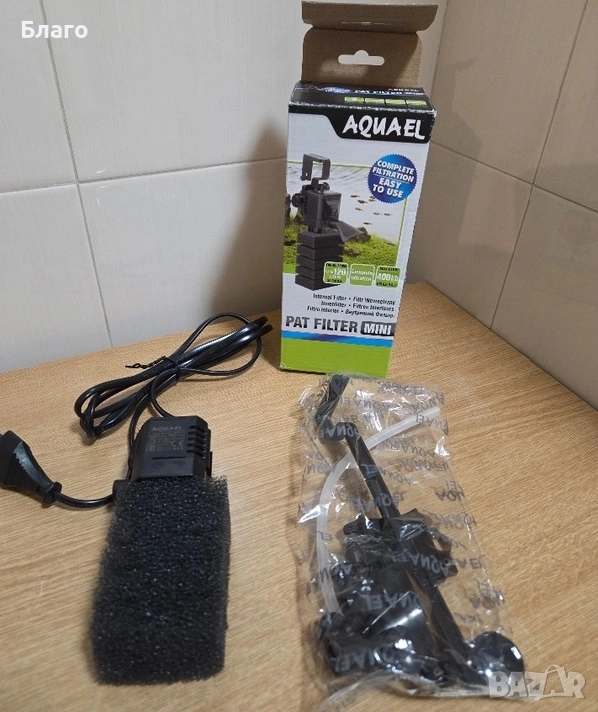 Вътрешен филтър за нано аквариуми Pat Filter Mini Aqua El, снимка 1