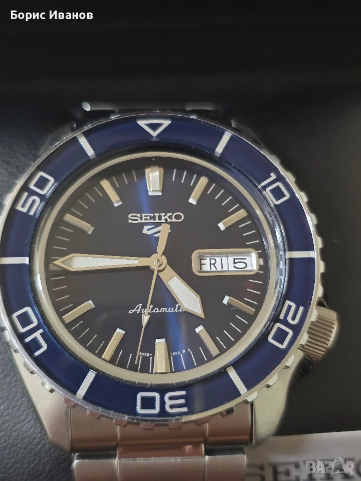 Seiko 5 Sports SRPK97K1 Blue Dial, снимка 1