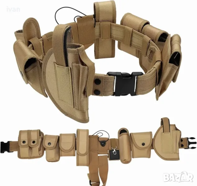 тактически колан с кобур и допълнителни джобове ,, снимка 1