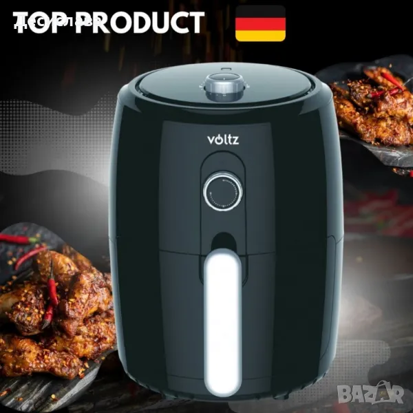 Фритюрник с горещ въздух Air Fryer Voltz V51980L, 1000W, 2 литра, снимка 1