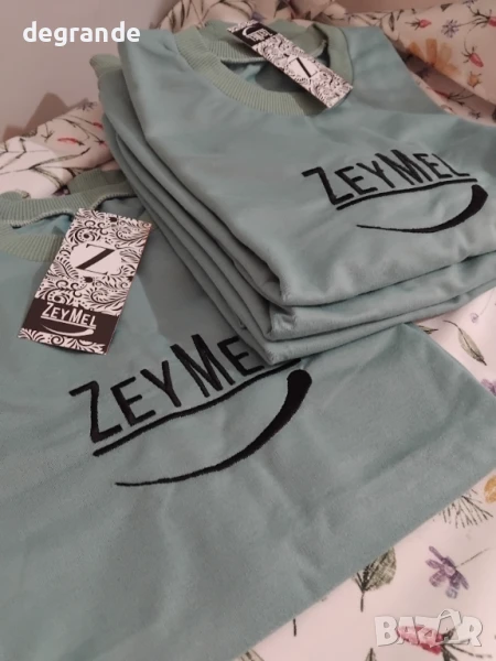 Зелена Дамска блуза ZeyMel размери S M XL цена 15лв , снимка 1