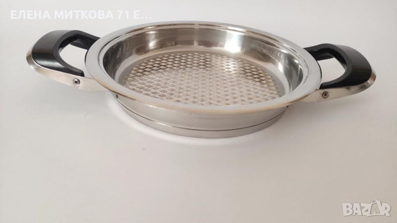 АМС масивно грил тиганче двойно дъно, снимка 1