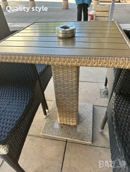 Маси от изкуствен ратан за заведение, балкон  и градина, снимка 1