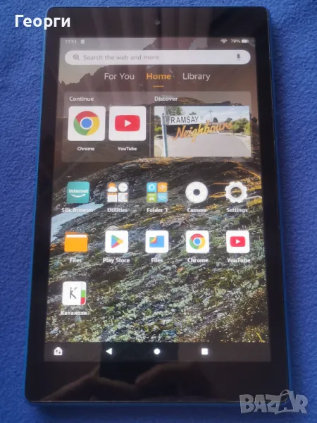 таблет Amazon Fire с Google Play Store, снимка 1