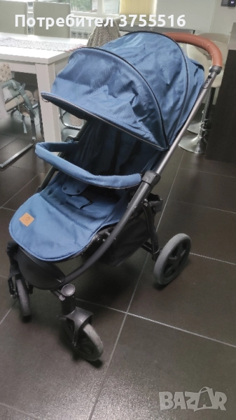 Спортна количка Lionelo Annet Plus, От раждането, С аксесоари, 0-22 кг, Синя, снимка 1