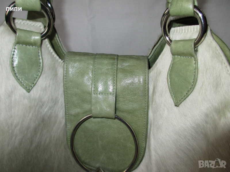 ЕСТЕСТВЕНА КОЖА дамска бутикова чанта, снимка 1