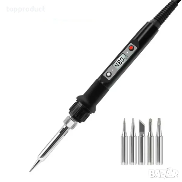 Поялник регулируем с дисплей + 5 човки , снимка 1