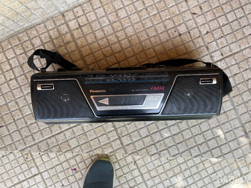 Радио касетофон Vintage 80s PANASONIC Boombox Cassette AM/FM Radio RX-FM14, снимка 1