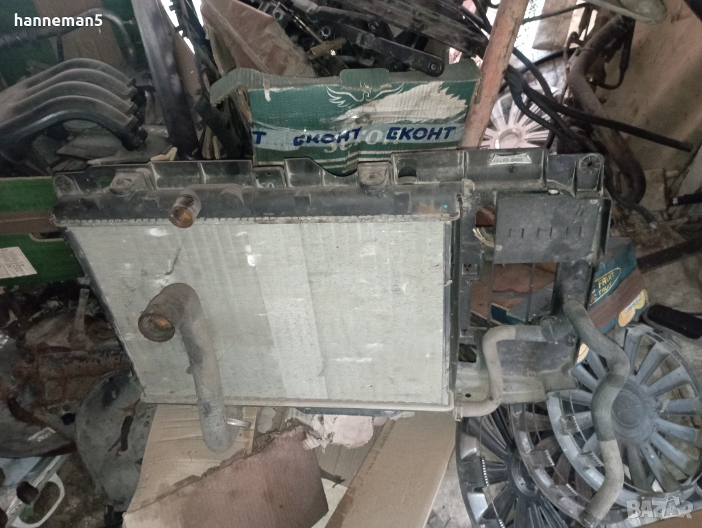 Воден радиатор с дифузьор от Пежо Партнер, снимка 1