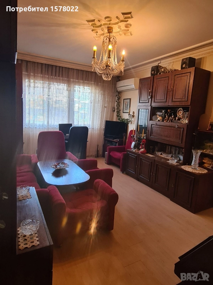 Саниран обзаведен двустаен преустроен на тристаен в кв Любен Каравелов, снимка 1