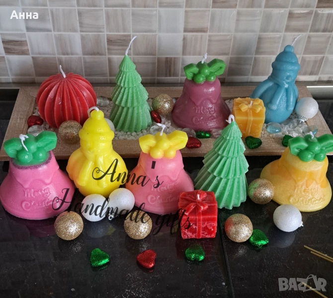 Коледни свещи, снимка 1