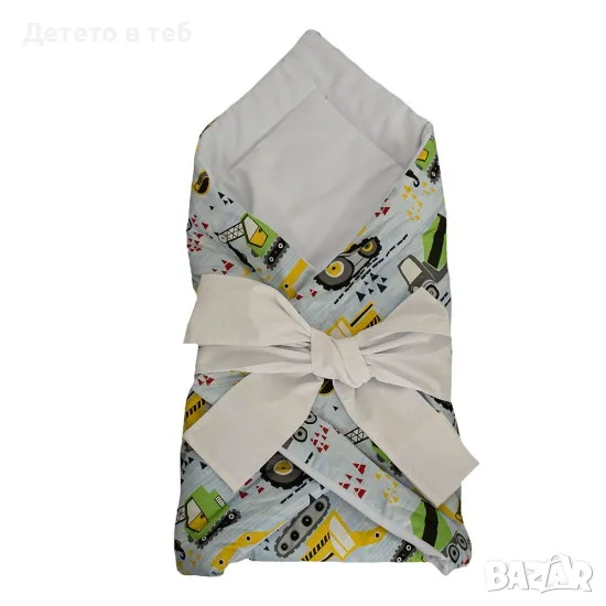 Порт бебе багери с бял полар - 75/75, снимка 1