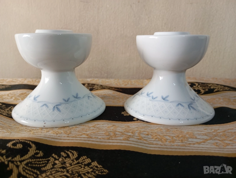 Чифт порцеланови свещници, снимка 1
