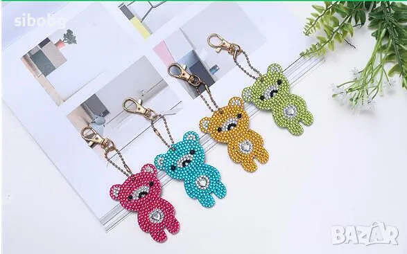 2 комплекта диамантен гоблен - ключодържатели, снимка 1