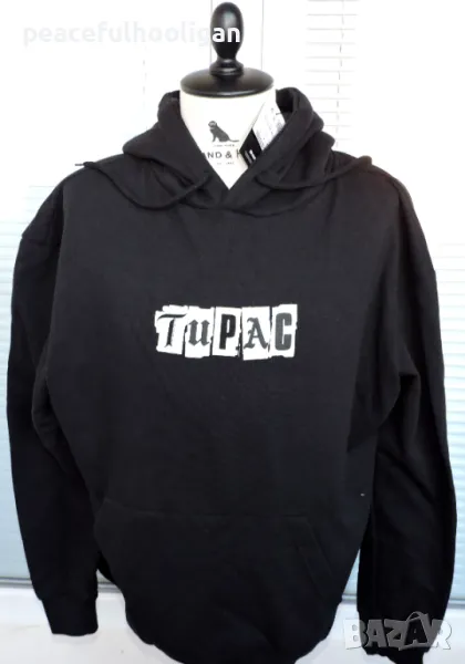 Tupac 2Pac I Ain't Mad At Cha Hoodie Pull&Bear -мъжки суичър с качулка с етикет размер XL , снимка 1