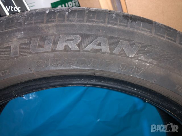 Летни гуми Bridgestone Turanza ER33 215/50/R17, снимка 1 - Гуми и джанти - 45343269