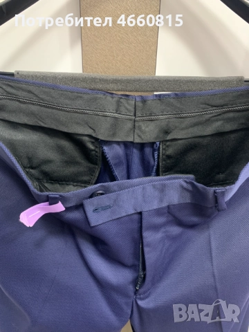 Стилен мъжки тъмносин официален костюм M-L/ 52 + РИЗА и АКСЕСОАРИ, снимка 12 - Костюми - 52947554