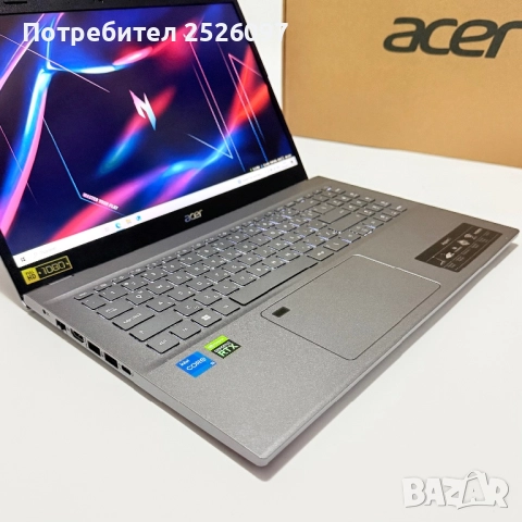 Acer Aspire 5/i5-1240p 16x4,40GHz/RTX 2050/16GB RAM/512GB NVMe, снимка 5 - Лаптопи за игри - 51973912