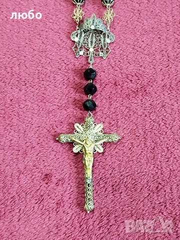 КРЪСТ ФИЛИГРАН 18-19 Век, снимка 10 - Антикварни и старинни предмети - 52184241