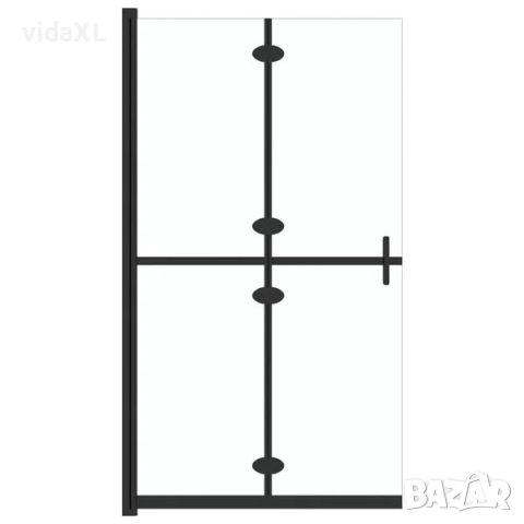 vidaXL Сгъваема стена за душ с прозрачно ESG стъкло, 90x190 см(SKU:151182)