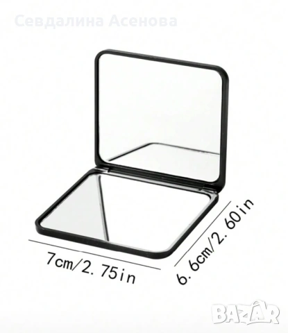 🌸 BOSSLADY комплект – огледало + несесер с послание 🌸